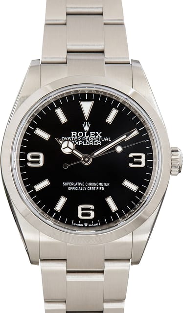 Pre-Owned Rolex Explorer 36 Ref 124270 Black Dial
