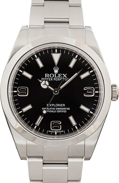 Rolex Explorer 214270 Black Mark I Dial