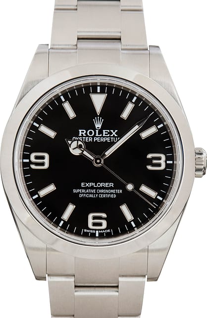Pre-Owned Rolex Explorer 214270 Stainless Steel