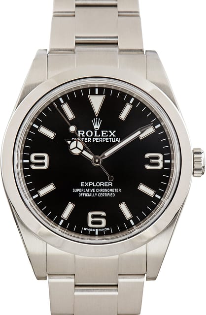 Used Rolex Explorer Black Dial ref 214270