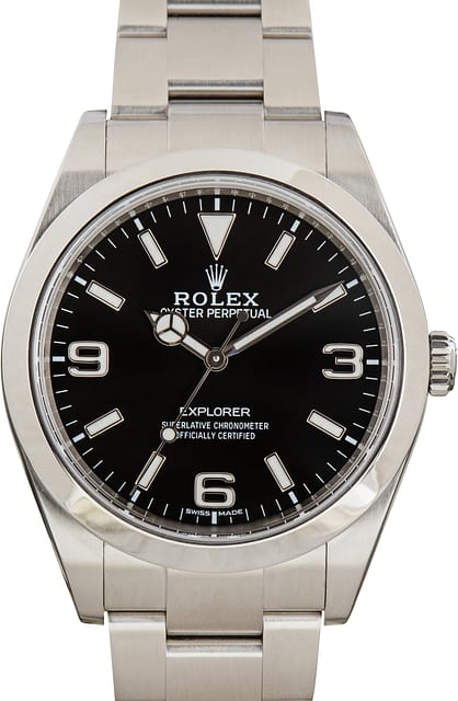 Used MKII Black Dial Rolex Explorer Ref 214270