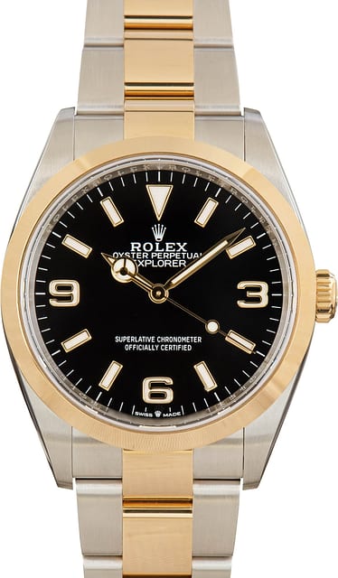 Pre-owned Rolex Explorer Ref 124273 Black