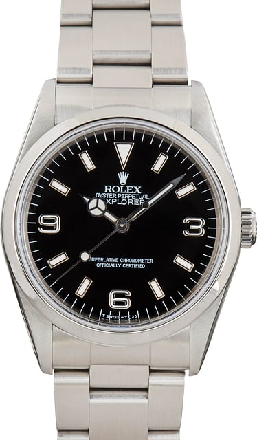 PreOwned Rolex Explorer 14270 Smooth Bezel