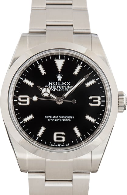 Pre-Owned Rolex Explorer 40 Ref 224270 Black Arabic Dial