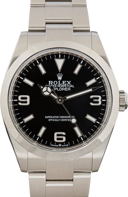 Pre-Owned Rolex Explorer 40 Ref 224270 Black Chromalight Dial