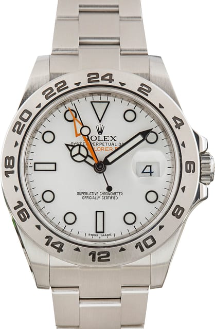 Rolex Explorer II Polar Dial Ref 216570 Steel
