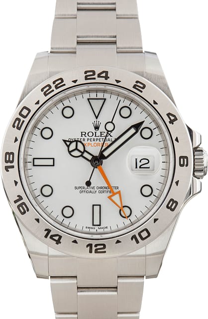 Rolex Explorer II Ref 216570 White Dial 42MM