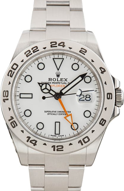 Rolex Explorer II Ref 216570 White Polar Dial
