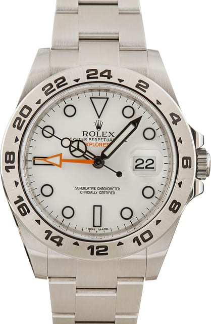 Rolex Explorer II Ref 216570 'Polar' White Dial