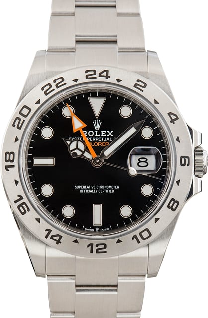 Mens Rolex Explorer II Ref 226570 Black Chromalight Dial
