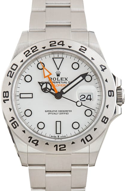 Used Rolex Explorer II 226570 White Polar Dial