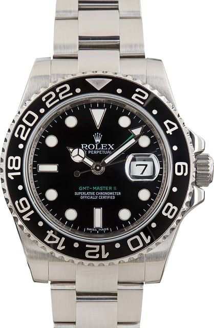 Used Rolex GMT Master II Ref 116710 Black Dial