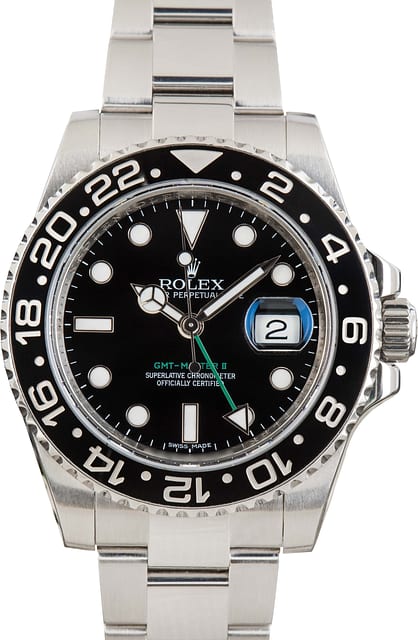Men's Used Rolex GMT Master II Ref 116710 Black Dial