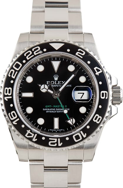 Used Rolex GMT-Master II Steel 116710 Black Superluminova Dial