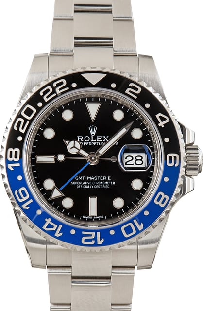 Used Batman Rolex GMT-Master II ref 116710BLNR