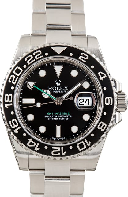Used Rolex GMT-Master II 116710 Black Superluminova Dial