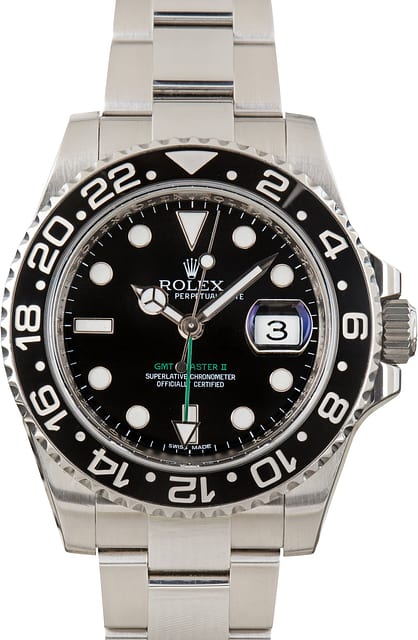Used Black Superluminova Dial Rolex GMT-Master II ref 116710LN