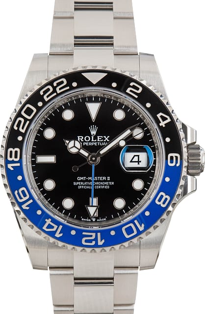 Rolex GMT-Master II Ref 126710 Batman Oyster