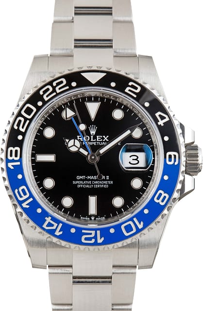Used Rolex GMT-Master II Batman 126710BLNR Black & Blue