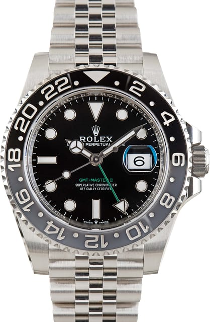 Pre-Owned Rolex GMT-Master II Black & Grey Bruce Wayne 126710GRNR