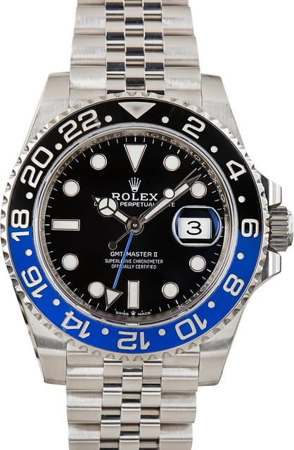 Pre-Owned Jubilee Bracelet Rolex GMT-Master II ref 126710BLNR Batgirl