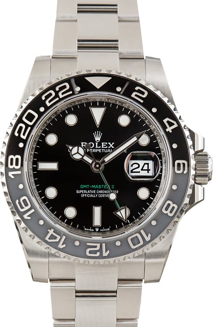 Used Bruce Wayne Rolex GMT-Master II ref 126710GRNR Steel Oyster