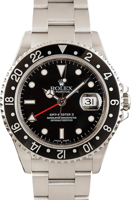 Rolex GMT-Master II Ref 16710 Stainless Steel Black Dial