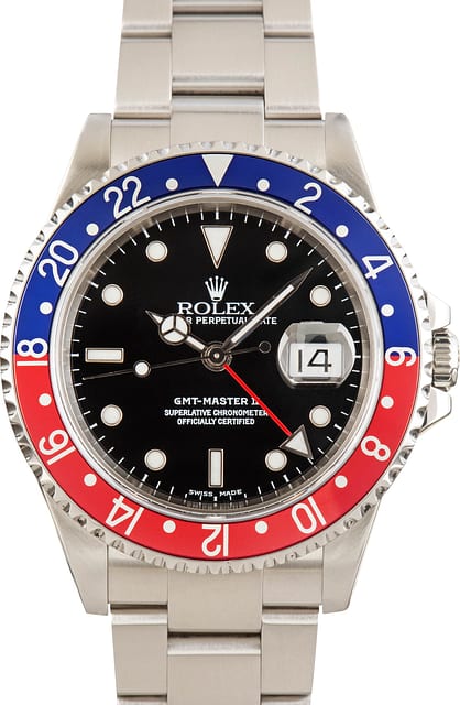 Used Rolex GMT-Master II Ref 16710 Steel Pepsi