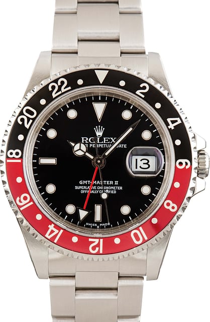 Used Rolex GMT-Master II Ref 16710 Steel Coke