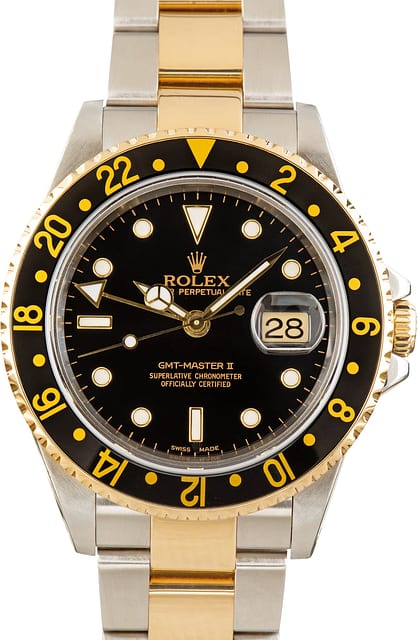 Used Black Dial Rolex GMT-Master II Ref 16713