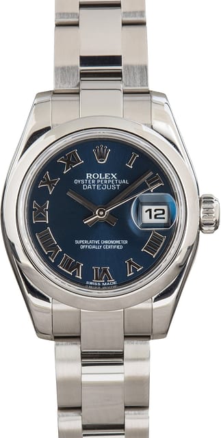 Ladies Rolex Datejust Ref 179160 Blue Dial