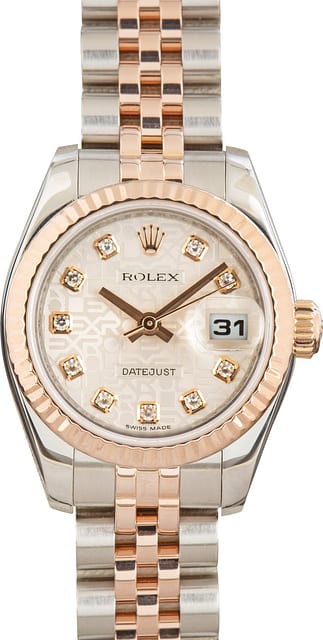 Ladies Rolex Datejust 179171 Jubilee Diamond Dial
