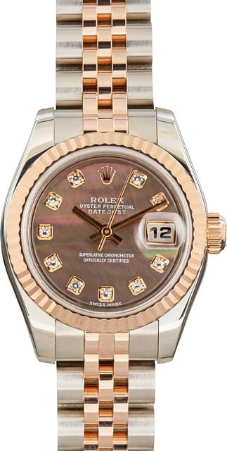 Used Ladies Rolex Datejust 179171 Mother of Pearl Dial