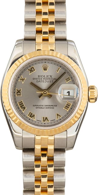 Pre-Owned Ladies Rolex Datejust 179173 Steel Dial