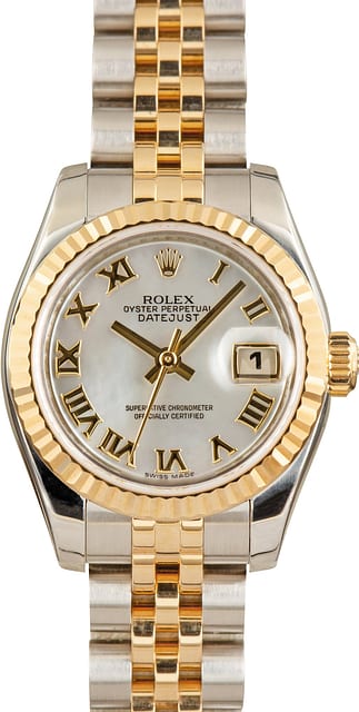 Used Lady Rolex Datejust ref 179173 Mother of Pearl Dial