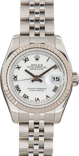 Rolex Ladies Datejust 179174 White Dial