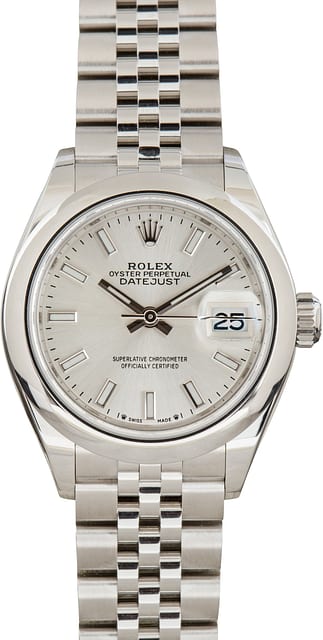 Pre-Owned Rolex Datejust 279160 Silver Index Dial