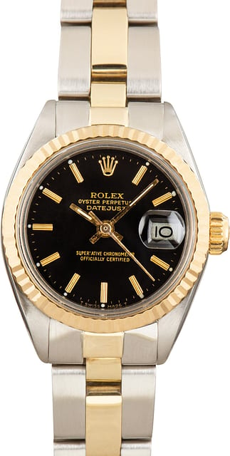 Rolex Lady Datejust ref 6917 Black Dial