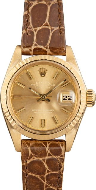 Ladies Rolex Datejust Ref 6917 Yellow Gold