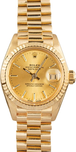Rolex Datejust Ref 6917 18k Yellow Gold