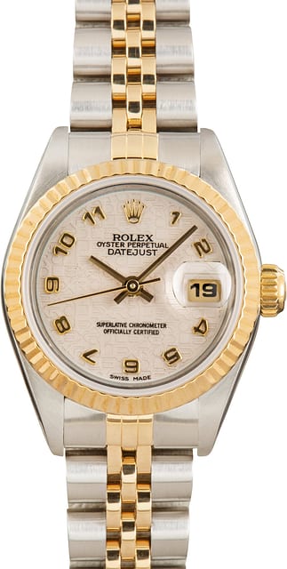 Rolex Ladies Datejust 69173 Ivory Jubilee Arabic Dial