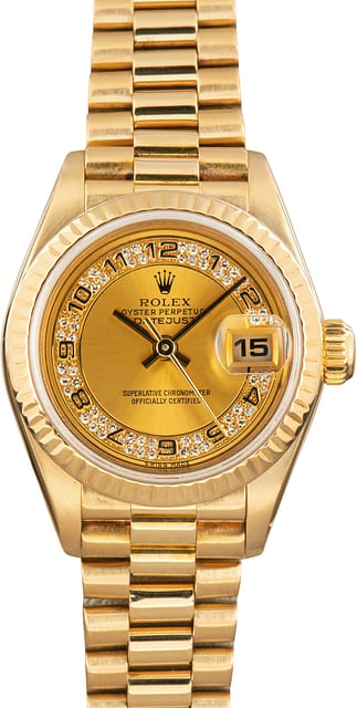 Pre-Owned Ladies Rolex Datejust Yellow Gold 69178