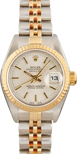 Ladies Rolex Datejust ref 79173 Silver Dial