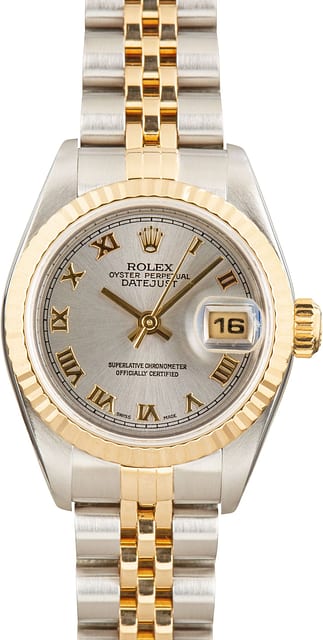 Ladies Rolex Datejust Ref 79173 Slate Roman Dial