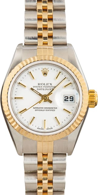 Ladies Rolex Datejust 79173 White Dial
