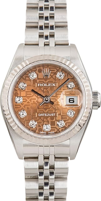 Ladies Rolex Datejust Ref 79174 Jubilee Diamond Dial
