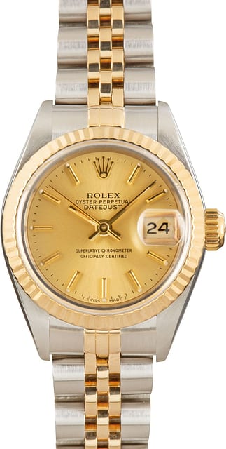 Women's Rolex Datejust 69173 Champagne