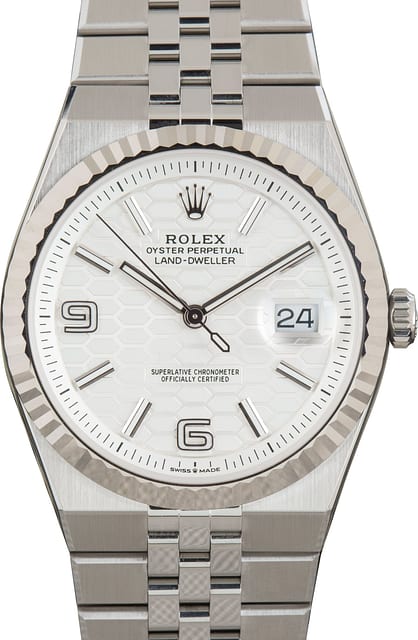 Rolex Land-Dweller 40 Ref 127334 Honeycomb Motif Dial