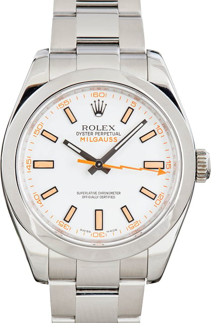 Rolex Milgauss 116400 White Dial