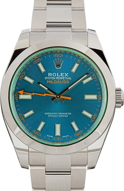 Milgauss Rolex 116400 Blue